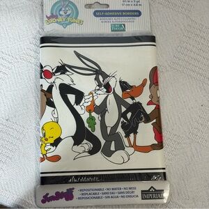 Vintage 1998 Baby Looney Tunes Self Adhesive‎ Wall Border Imperial 5yd